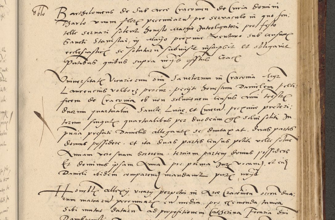 Zdjęcie nr 442 dla obiektu archiwalnego: Acta actorum causarum, sentenciarum et obligationum coram reverendo patre domino Paulo Crassowski Warscheviensi et Omnium Sanctorum preposito, canonico et officiali in spiritualibus generali Cracoviensi ad annum Domini millesimum quingentesimum quadragesimum primum, cuius indicio est quatuor decima, pontificatu (sic!) sanctissimi in Christo patris et domini nostri domini Pauli divina providencia pape tercii,, anno septimo, a die ac mense infrascriptis feliciter continuantur