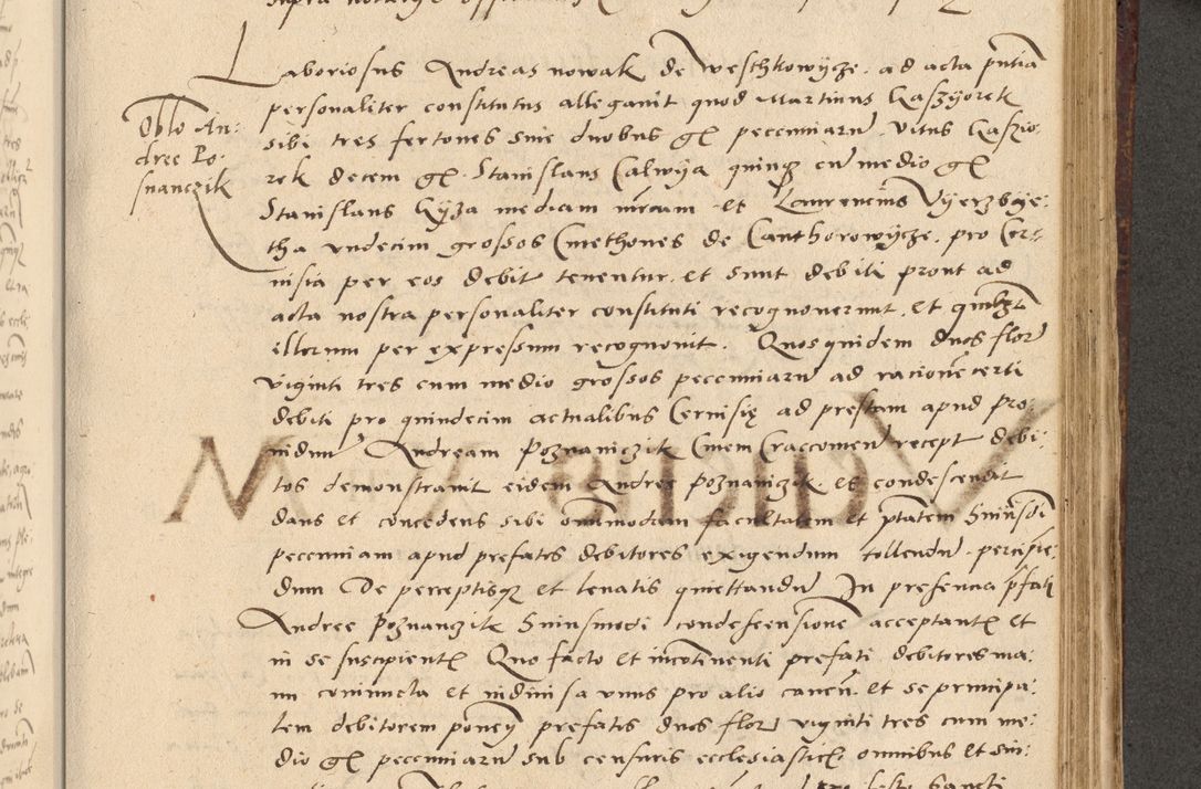 Zdjęcie nr 420 dla obiektu archiwalnego: Acta actorum causarum, sentenciarum et obligationum coram reverendo patre domino Paulo Crassowski Warscheviensi et Omnium Sanctorum preposito, canonico et officiali in spiritualibus generali Cracoviensi ad annum Domini millesimum quingentesimum quadragesimum primum, cuius indicio est quatuor decima, pontificatu (sic!) sanctissimi in Christo patris et domini nostri domini Pauli divina providencia pape tercii,, anno septimo, a die ac mense infrascriptis feliciter continuantur