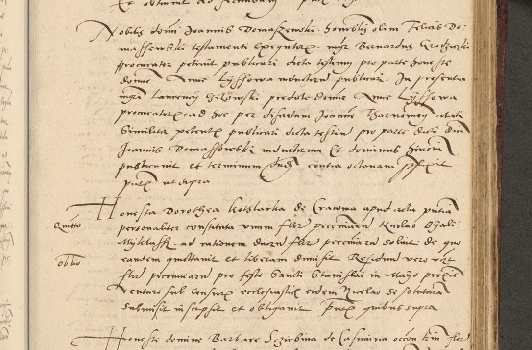 Zdjęcie nr 418 dla obiektu archiwalnego: Acta actorum causarum, sentenciarum et obligationum coram reverendo patre domino Paulo Crassowski Warscheviensi et Omnium Sanctorum preposito, canonico et officiali in spiritualibus generali Cracoviensi ad annum Domini millesimum quingentesimum quadragesimum primum, cuius indicio est quatuor decima, pontificatu (sic!) sanctissimi in Christo patris et domini nostri domini Pauli divina providencia pape tercii,, anno septimo, a die ac mense infrascriptis feliciter continuantur