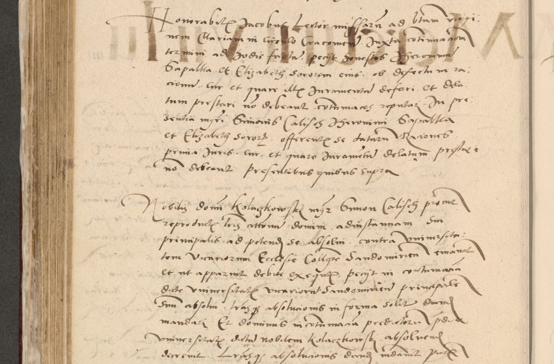 Zdjęcie nr 609 dla obiektu archiwalnego: Acta actorum causarum, sentenciarum et obligationum coram reverendo patre domino Paulo Crassowski Warscheviensi et Omnium Sanctorum preposito, canonico et officiali in spiritualibus generali Cracoviensi ad annum Domini millesimum quingentesimum quadragesimum primum, cuius indicio est quatuor decima, pontificatu (sic!) sanctissimi in Christo patris et domini nostri domini Pauli divina providencia pape tercii,, anno septimo, a die ac mense infrascriptis feliciter continuantur