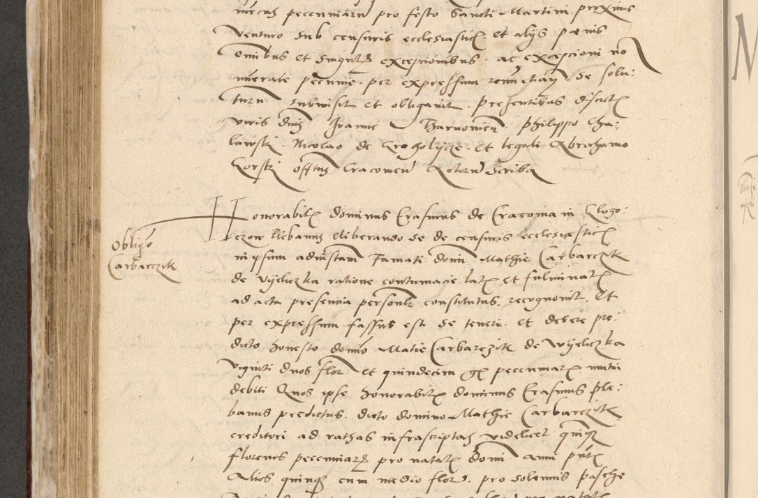 Zdjęcie nr 607 dla obiektu archiwalnego: Acta actorum causarum, sentenciarum et obligationum coram reverendo patre domino Paulo Crassowski Warscheviensi et Omnium Sanctorum preposito, canonico et officiali in spiritualibus generali Cracoviensi ad annum Domini millesimum quingentesimum quadragesimum primum, cuius indicio est quatuor decima, pontificatu (sic!) sanctissimi in Christo patris et domini nostri domini Pauli divina providencia pape tercii,, anno septimo, a die ac mense infrascriptis feliciter continuantur