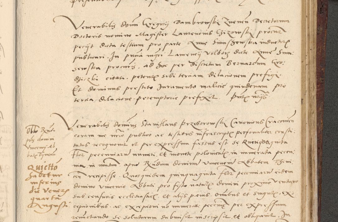 Zdjęcie nr 604 dla obiektu archiwalnego: Acta actorum causarum, sentenciarum et obligationum coram reverendo patre domino Paulo Crassowski Warscheviensi et Omnium Sanctorum preposito, canonico et officiali in spiritualibus generali Cracoviensi ad annum Domini millesimum quingentesimum quadragesimum primum, cuius indicio est quatuor decima, pontificatu (sic!) sanctissimi in Christo patris et domini nostri domini Pauli divina providencia pape tercii,, anno septimo, a die ac mense infrascriptis feliciter continuantur