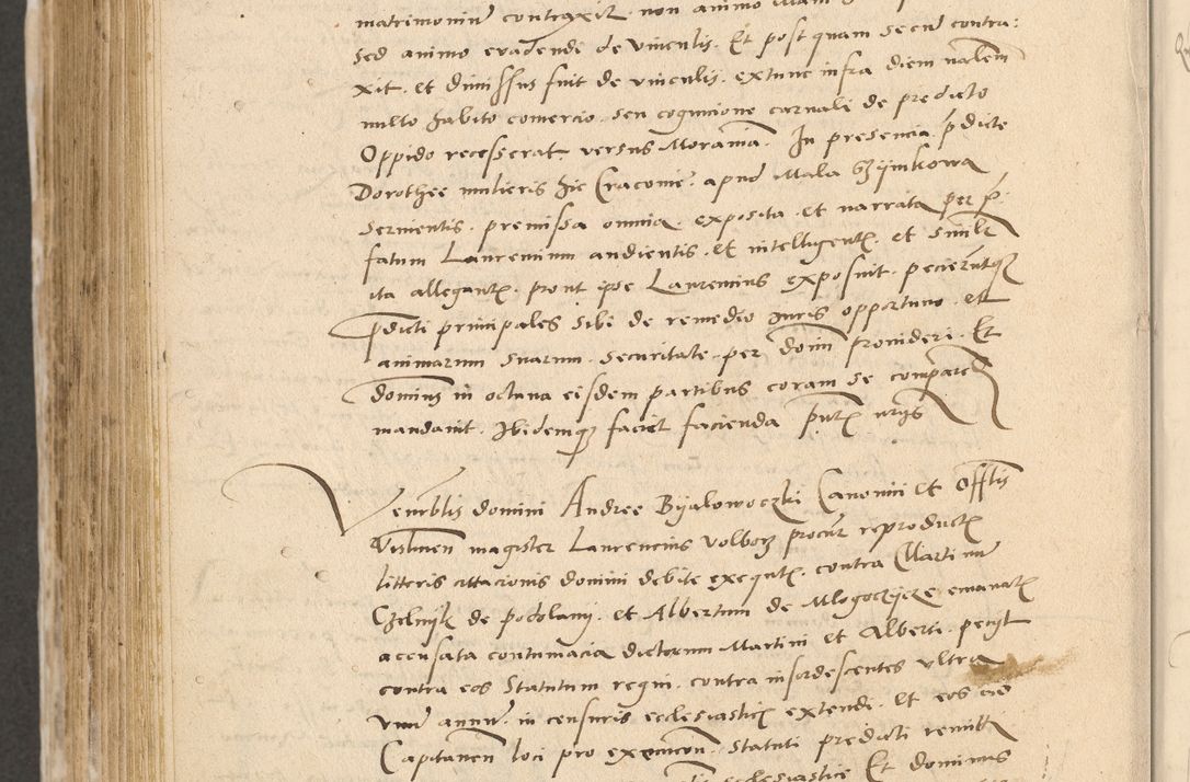 Zdjęcie nr 787 dla obiektu archiwalnego: Acta actorum causarum, sentenciarum et obligationum coram reverendo patre domino Paulo Crassowski Warscheviensi et Omnium Sanctorum preposito, canonico et officiali in spiritualibus generali Cracoviensi ad annum Domini millesimum quingentesimum quadragesimum primum, cuius indicio est quatuor decima, pontificatu (sic!) sanctissimi in Christo patris et domini nostri domini Pauli divina providencia pape tercii,, anno septimo, a die ac mense infrascriptis feliciter continuantur