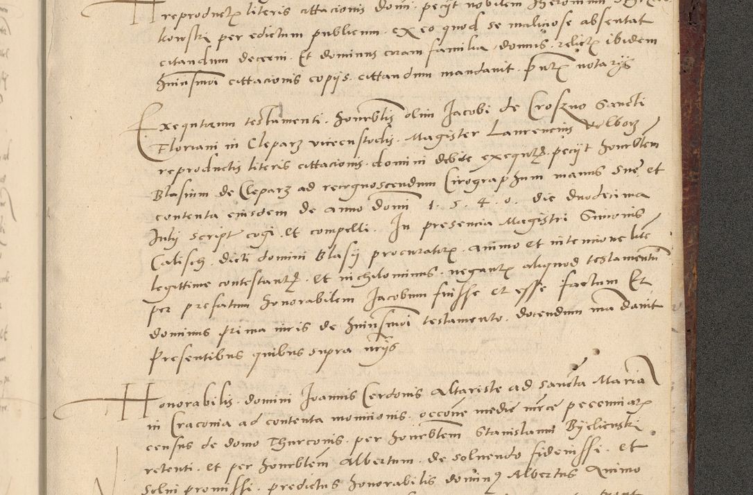 Zdjęcie nr 786 dla obiektu archiwalnego: Acta actorum causarum, sentenciarum et obligationum coram reverendo patre domino Paulo Crassowski Warscheviensi et Omnium Sanctorum preposito, canonico et officiali in spiritualibus generali Cracoviensi ad annum Domini millesimum quingentesimum quadragesimum primum, cuius indicio est quatuor decima, pontificatu (sic!) sanctissimi in Christo patris et domini nostri domini Pauli divina providencia pape tercii,, anno septimo, a die ac mense infrascriptis feliciter continuantur