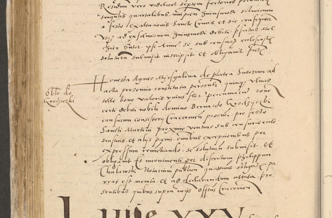 Zdjęcie nr 785 dla obiektu archiwalnego: Acta actorum causarum, sentenciarum et obligationum coram reverendo patre domino Paulo Crassowski Warscheviensi et Omnium Sanctorum preposito, canonico et officiali in spiritualibus generali Cracoviensi ad annum Domini millesimum quingentesimum quadragesimum primum, cuius indicio est quatuor decima, pontificatu (sic!) sanctissimi in Christo patris et domini nostri domini Pauli divina providencia pape tercii,, anno septimo, a die ac mense infrascriptis feliciter continuantur