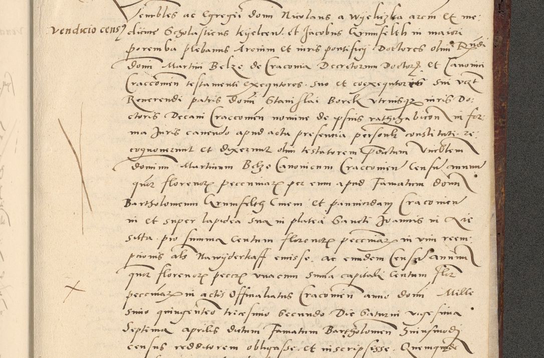 Zdjęcie nr 776 dla obiektu archiwalnego: Acta actorum causarum, sentenciarum et obligationum coram reverendo patre domino Paulo Crassowski Warscheviensi et Omnium Sanctorum preposito, canonico et officiali in spiritualibus generali Cracoviensi ad annum Domini millesimum quingentesimum quadragesimum primum, cuius indicio est quatuor decima, pontificatu (sic!) sanctissimi in Christo patris et domini nostri domini Pauli divina providencia pape tercii,, anno septimo, a die ac mense infrascriptis feliciter continuantur