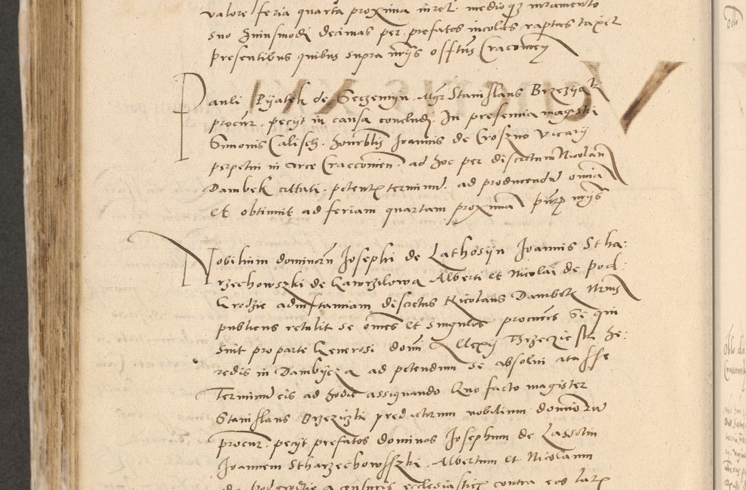 Zdjęcie nr 737 dla obiektu archiwalnego: Acta actorum causarum, sentenciarum et obligationum coram reverendo patre domino Paulo Crassowski Warscheviensi et Omnium Sanctorum preposito, canonico et officiali in spiritualibus generali Cracoviensi ad annum Domini millesimum quingentesimum quadragesimum primum, cuius indicio est quatuor decima, pontificatu (sic!) sanctissimi in Christo patris et domini nostri domini Pauli divina providencia pape tercii,, anno septimo, a die ac mense infrascriptis feliciter continuantur