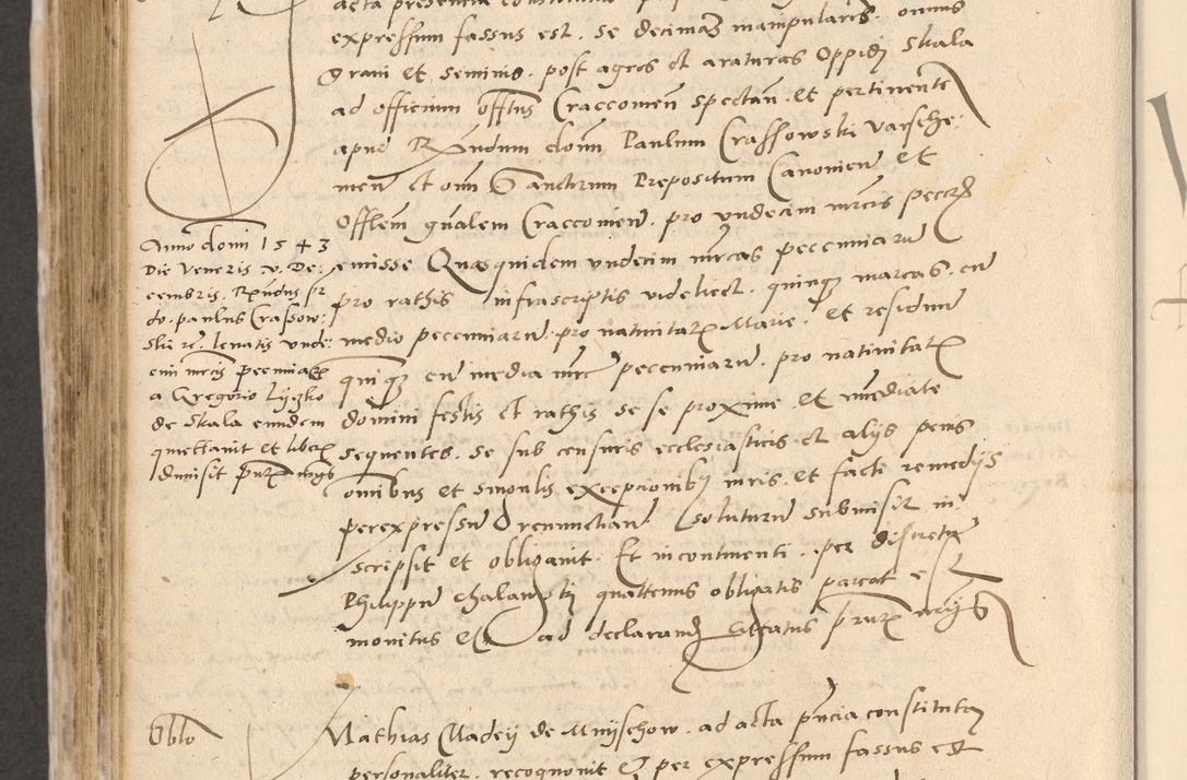 Zdjęcie nr 735 dla obiektu archiwalnego: Acta actorum causarum, sentenciarum et obligationum coram reverendo patre domino Paulo Crassowski Warscheviensi et Omnium Sanctorum preposito, canonico et officiali in spiritualibus generali Cracoviensi ad annum Domini millesimum quingentesimum quadragesimum primum, cuius indicio est quatuor decima, pontificatu (sic!) sanctissimi in Christo patris et domini nostri domini Pauli divina providencia pape tercii,, anno septimo, a die ac mense infrascriptis feliciter continuantur