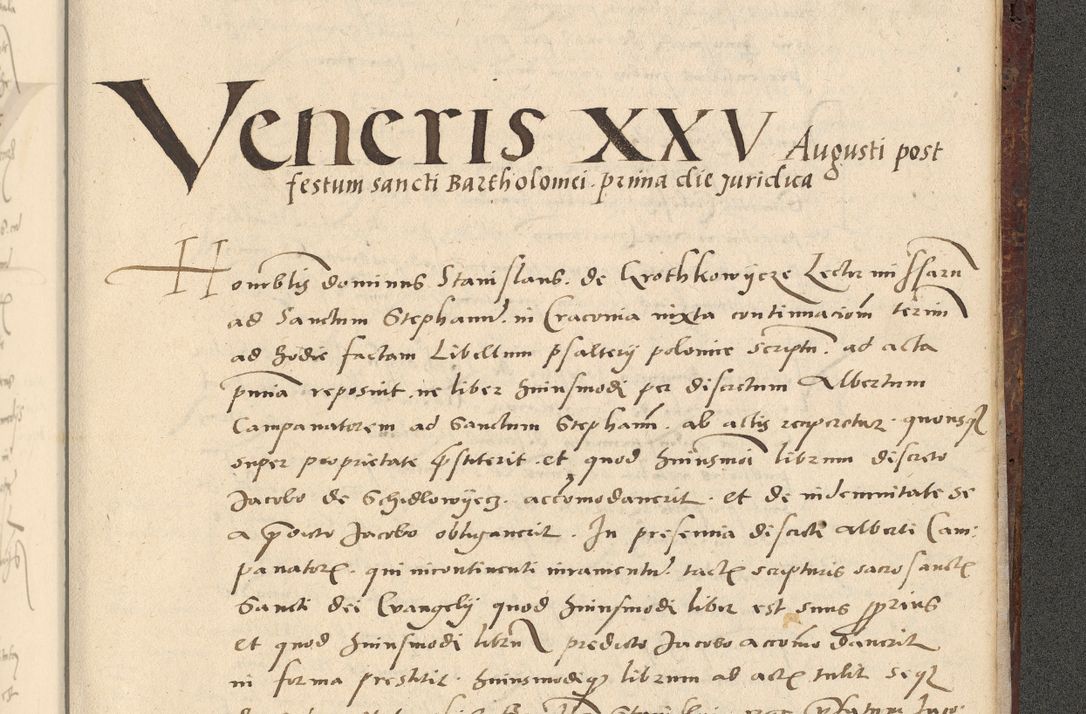 Zdjęcie nr 736 dla obiektu archiwalnego: Acta actorum causarum, sentenciarum et obligationum coram reverendo patre domino Paulo Crassowski Warscheviensi et Omnium Sanctorum preposito, canonico et officiali in spiritualibus generali Cracoviensi ad annum Domini millesimum quingentesimum quadragesimum primum, cuius indicio est quatuor decima, pontificatu (sic!) sanctissimi in Christo patris et domini nostri domini Pauli divina providencia pape tercii,, anno septimo, a die ac mense infrascriptis feliciter continuantur