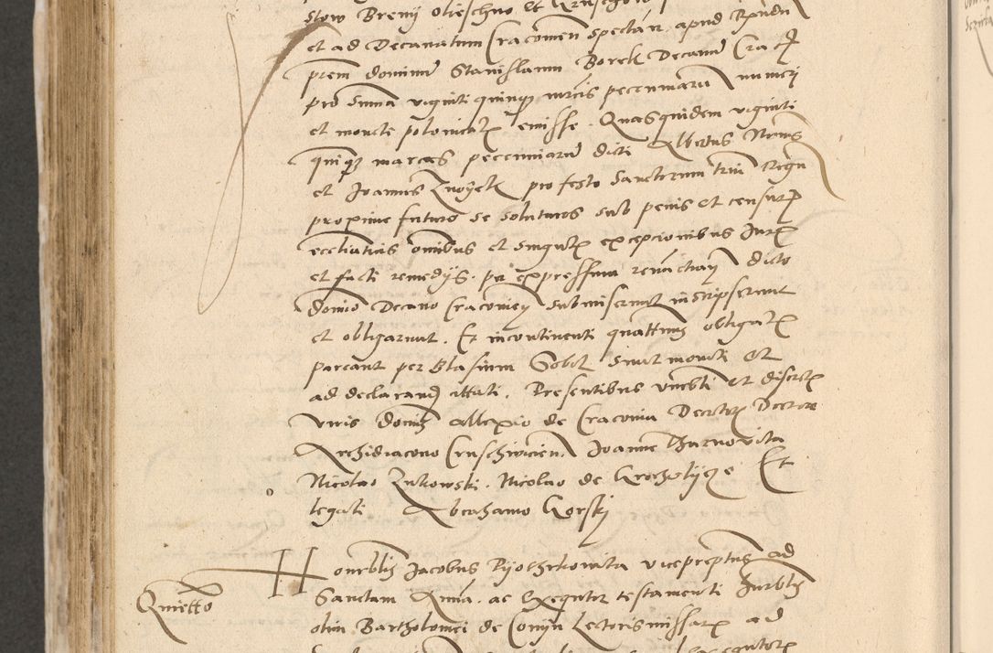 Zdjęcie nr 717 dla obiektu archiwalnego: Acta actorum causarum, sentenciarum et obligationum coram reverendo patre domino Paulo Crassowski Warscheviensi et Omnium Sanctorum preposito, canonico et officiali in spiritualibus generali Cracoviensi ad annum Domini millesimum quingentesimum quadragesimum primum, cuius indicio est quatuor decima, pontificatu (sic!) sanctissimi in Christo patris et domini nostri domini Pauli divina providencia pape tercii,, anno septimo, a die ac mense infrascriptis feliciter continuantur