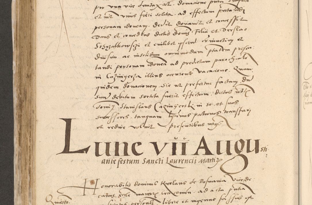 Zdjęcie nr 715 dla obiektu archiwalnego: Acta actorum causarum, sentenciarum et obligationum coram reverendo patre domino Paulo Crassowski Warscheviensi et Omnium Sanctorum preposito, canonico et officiali in spiritualibus generali Cracoviensi ad annum Domini millesimum quingentesimum quadragesimum primum, cuius indicio est quatuor decima, pontificatu (sic!) sanctissimi in Christo patris et domini nostri domini Pauli divina providencia pape tercii,, anno septimo, a die ac mense infrascriptis feliciter continuantur