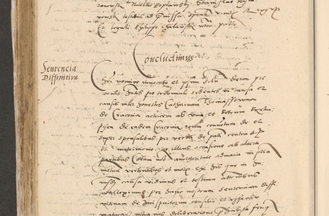 Zdjęcie nr 711 dla obiektu archiwalnego: Acta actorum causarum, sentenciarum et obligationum coram reverendo patre domino Paulo Crassowski Warscheviensi et Omnium Sanctorum preposito, canonico et officiali in spiritualibus generali Cracoviensi ad annum Domini millesimum quingentesimum quadragesimum primum, cuius indicio est quatuor decima, pontificatu (sic!) sanctissimi in Christo patris et domini nostri domini Pauli divina providencia pape tercii,, anno septimo, a die ac mense infrascriptis feliciter continuantur