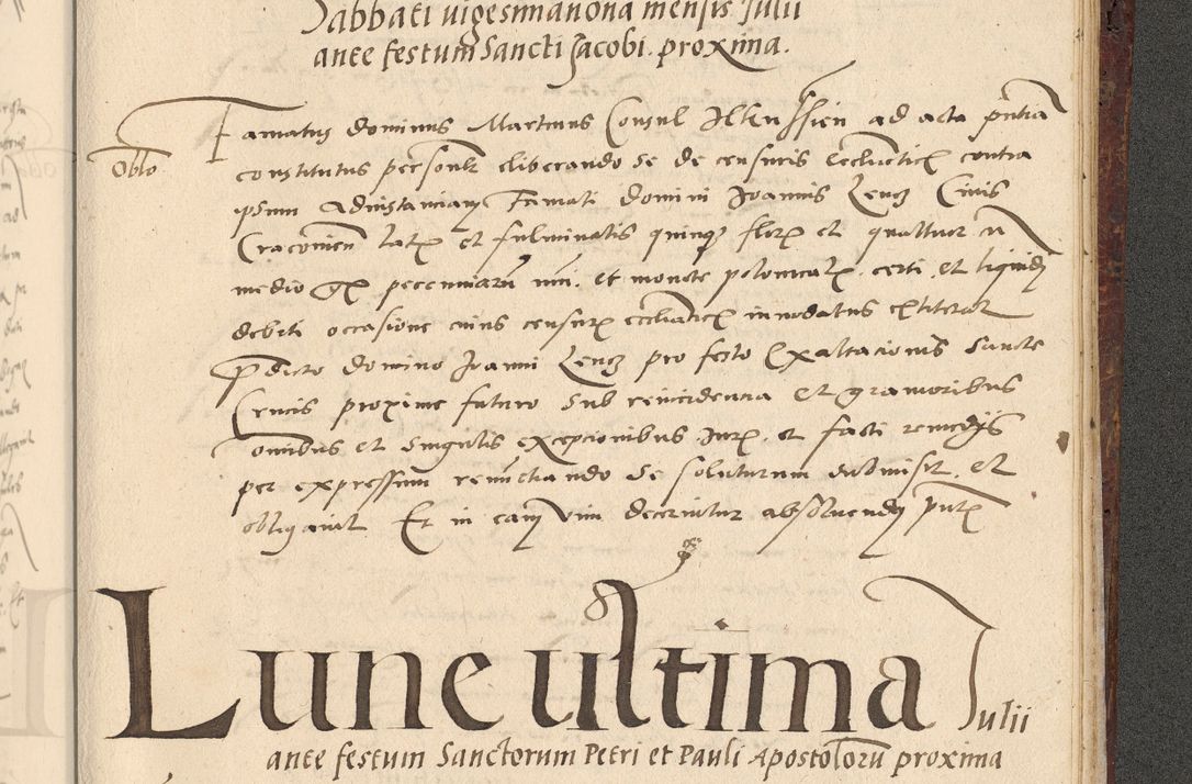 Zdjęcie nr 706 dla obiektu archiwalnego: Acta actorum causarum, sentenciarum et obligationum coram reverendo patre domino Paulo Crassowski Warscheviensi et Omnium Sanctorum preposito, canonico et officiali in spiritualibus generali Cracoviensi ad annum Domini millesimum quingentesimum quadragesimum primum, cuius indicio est quatuor decima, pontificatu (sic!) sanctissimi in Christo patris et domini nostri domini Pauli divina providencia pape tercii,, anno septimo, a die ac mense infrascriptis feliciter continuantur