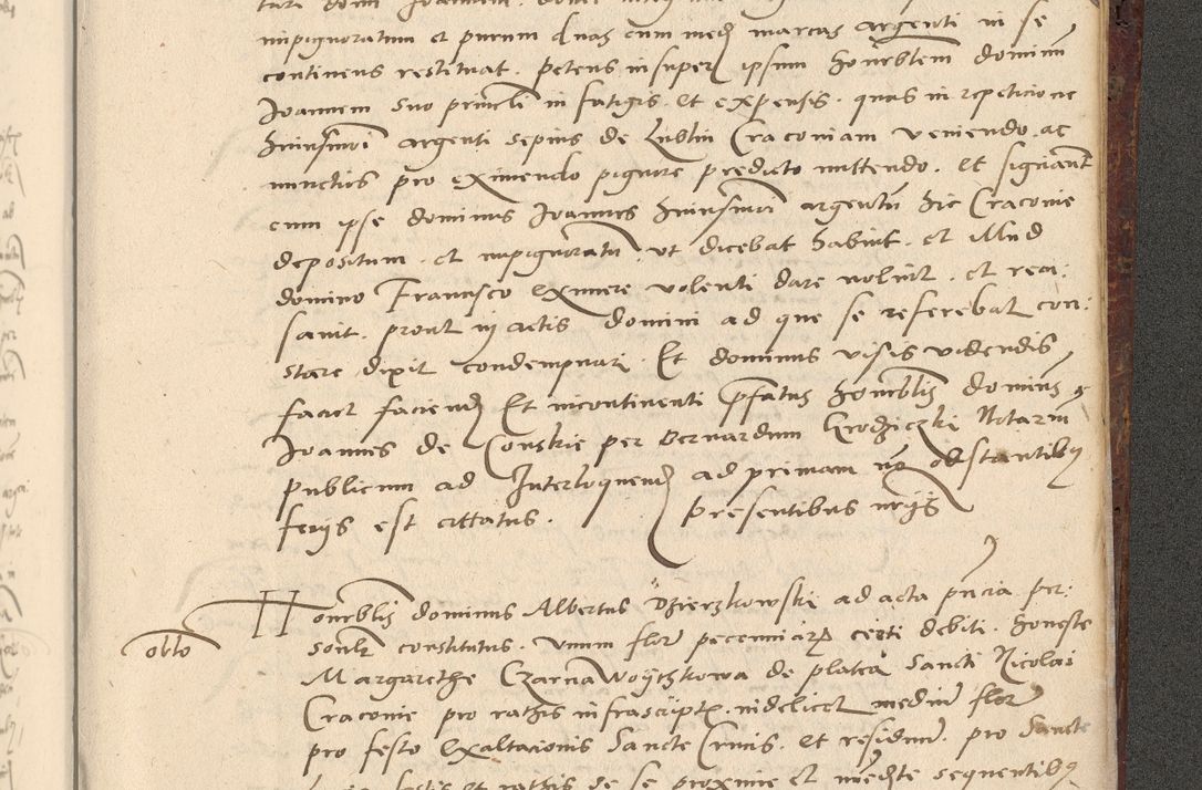 Zdjęcie nr 696 dla obiektu archiwalnego: Acta actorum causarum, sentenciarum et obligationum coram reverendo patre domino Paulo Crassowski Warscheviensi et Omnium Sanctorum preposito, canonico et officiali in spiritualibus generali Cracoviensi ad annum Domini millesimum quingentesimum quadragesimum primum, cuius indicio est quatuor decima, pontificatu (sic!) sanctissimi in Christo patris et domini nostri domini Pauli divina providencia pape tercii,, anno septimo, a die ac mense infrascriptis feliciter continuantur