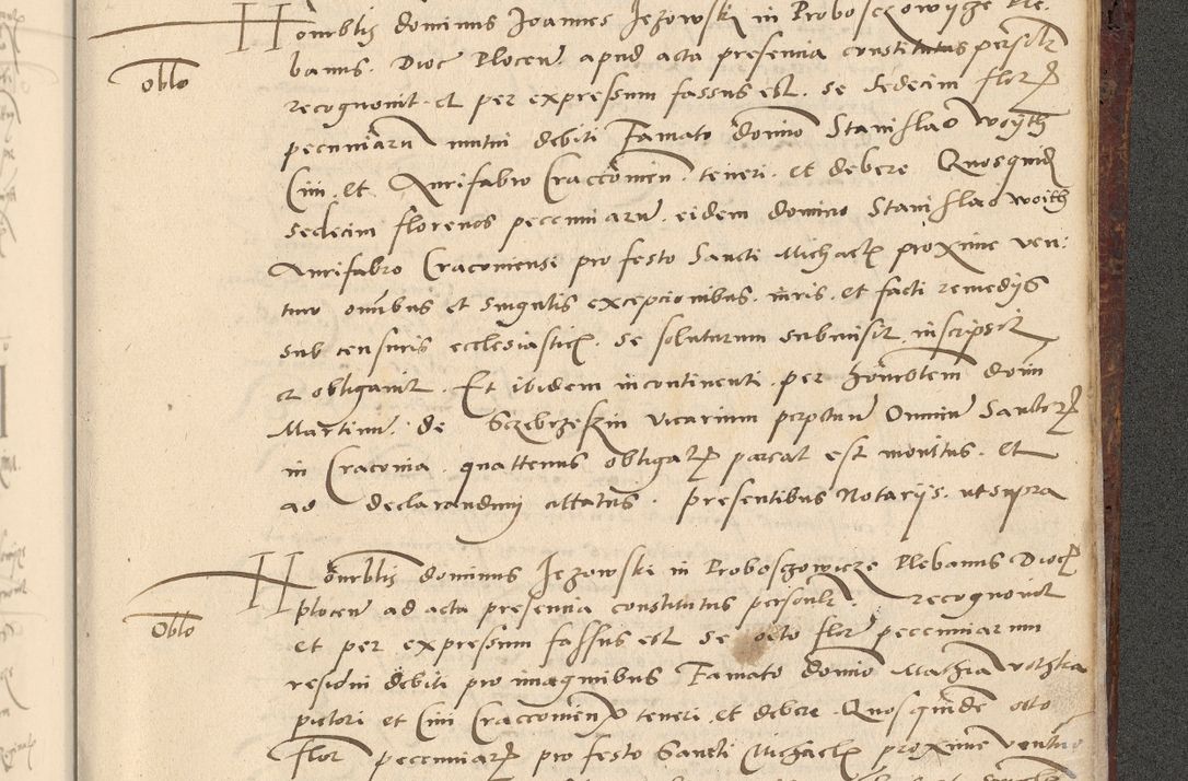 Zdjęcie nr 690 dla obiektu archiwalnego: Acta actorum causarum, sentenciarum et obligationum coram reverendo patre domino Paulo Crassowski Warscheviensi et Omnium Sanctorum preposito, canonico et officiali in spiritualibus generali Cracoviensi ad annum Domini millesimum quingentesimum quadragesimum primum, cuius indicio est quatuor decima, pontificatu (sic!) sanctissimi in Christo patris et domini nostri domini Pauli divina providencia pape tercii,, anno septimo, a die ac mense infrascriptis feliciter continuantur