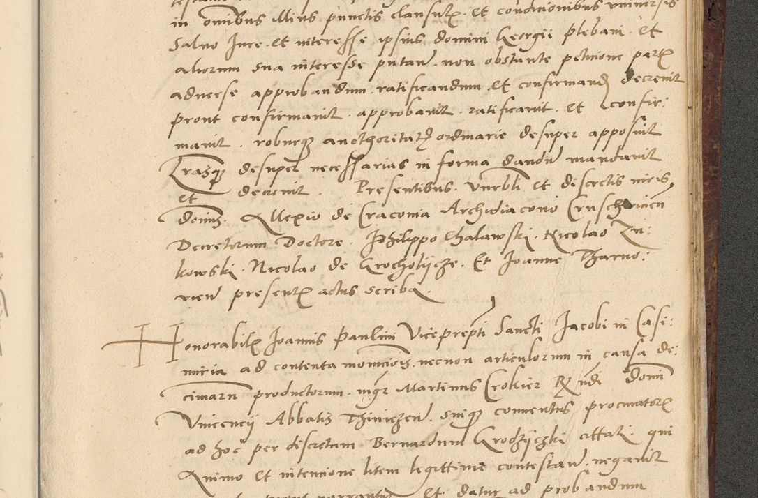 Zdjęcie nr 654 dla obiektu archiwalnego: Acta actorum causarum, sentenciarum et obligationum coram reverendo patre domino Paulo Crassowski Warscheviensi et Omnium Sanctorum preposito, canonico et officiali in spiritualibus generali Cracoviensi ad annum Domini millesimum quingentesimum quadragesimum primum, cuius indicio est quatuor decima, pontificatu (sic!) sanctissimi in Christo patris et domini nostri domini Pauli divina providencia pape tercii,, anno septimo, a die ac mense infrascriptis feliciter continuantur
