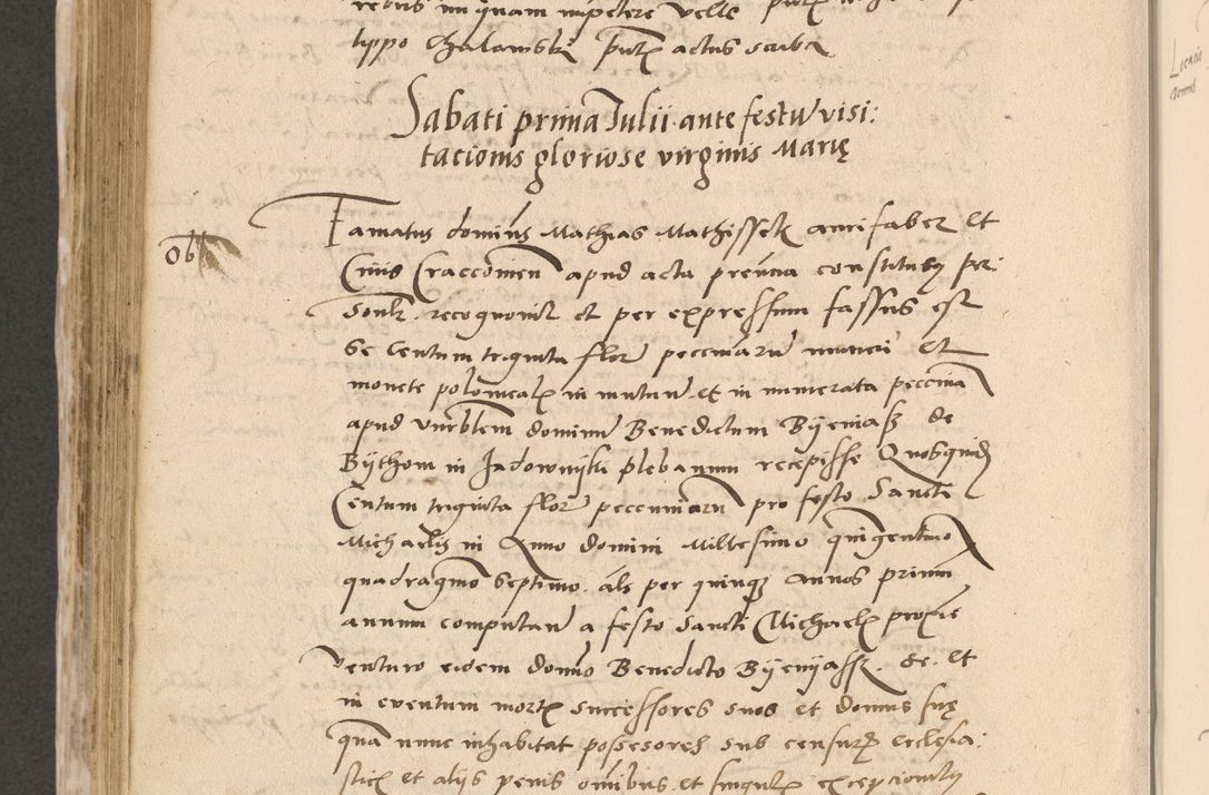 Zdjęcie nr 651 dla obiektu archiwalnego: Acta actorum causarum, sentenciarum et obligationum coram reverendo patre domino Paulo Crassowski Warscheviensi et Omnium Sanctorum preposito, canonico et officiali in spiritualibus generali Cracoviensi ad annum Domini millesimum quingentesimum quadragesimum primum, cuius indicio est quatuor decima, pontificatu (sic!) sanctissimi in Christo patris et domini nostri domini Pauli divina providencia pape tercii,, anno septimo, a die ac mense infrascriptis feliciter continuantur