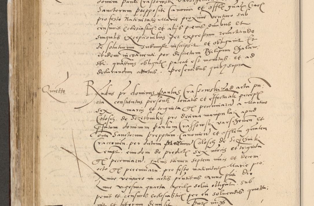 Zdjęcie nr 639 dla obiektu archiwalnego: Acta actorum causarum, sentenciarum et obligationum coram reverendo patre domino Paulo Crassowski Warscheviensi et Omnium Sanctorum preposito, canonico et officiali in spiritualibus generali Cracoviensi ad annum Domini millesimum quingentesimum quadragesimum primum, cuius indicio est quatuor decima, pontificatu (sic!) sanctissimi in Christo patris et domini nostri domini Pauli divina providencia pape tercii,, anno septimo, a die ac mense infrascriptis feliciter continuantur