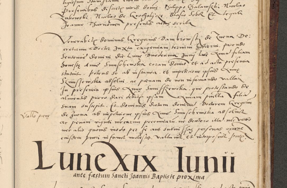 Zdjęcie nr 630 dla obiektu archiwalnego: Acta actorum causarum, sentenciarum et obligationum coram reverendo patre domino Paulo Crassowski Warscheviensi et Omnium Sanctorum preposito, canonico et officiali in spiritualibus generali Cracoviensi ad annum Domini millesimum quingentesimum quadragesimum primum, cuius indicio est quatuor decima, pontificatu (sic!) sanctissimi in Christo patris et domini nostri domini Pauli divina providencia pape tercii,, anno septimo, a die ac mense infrascriptis feliciter continuantur