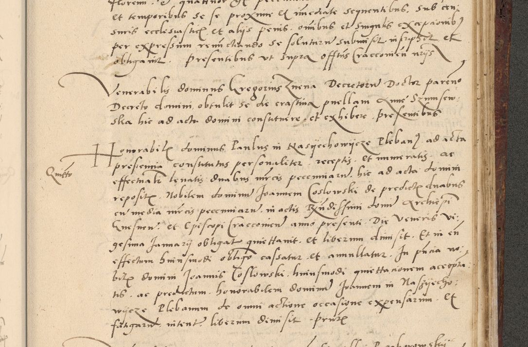 Zdjęcie nr 626 dla obiektu archiwalnego: Acta actorum causarum, sentenciarum et obligationum coram reverendo patre domino Paulo Crassowski Warscheviensi et Omnium Sanctorum preposito, canonico et officiali in spiritualibus generali Cracoviensi ad annum Domini millesimum quingentesimum quadragesimum primum, cuius indicio est quatuor decima, pontificatu (sic!) sanctissimi in Christo patris et domini nostri domini Pauli divina providencia pape tercii,, anno septimo, a die ac mense infrascriptis feliciter continuantur
