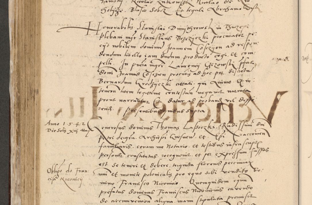 Zdjęcie nr 623 dla obiektu archiwalnego: Acta actorum causarum, sentenciarum et obligationum coram reverendo patre domino Paulo Crassowski Warscheviensi et Omnium Sanctorum preposito, canonico et officiali in spiritualibus generali Cracoviensi ad annum Domini millesimum quingentesimum quadragesimum primum, cuius indicio est quatuor decima, pontificatu (sic!) sanctissimi in Christo patris et domini nostri domini Pauli divina providencia pape tercii,, anno septimo, a die ac mense infrascriptis feliciter continuantur