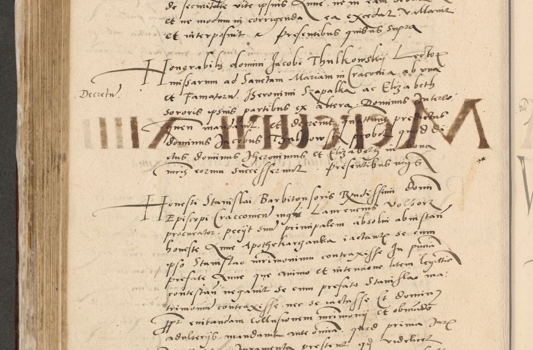 Zdjęcie nr 621 dla obiektu archiwalnego: Acta actorum causarum, sentenciarum et obligationum coram reverendo patre domino Paulo Crassowski Warscheviensi et Omnium Sanctorum preposito, canonico et officiali in spiritualibus generali Cracoviensi ad annum Domini millesimum quingentesimum quadragesimum primum, cuius indicio est quatuor decima, pontificatu (sic!) sanctissimi in Christo patris et domini nostri domini Pauli divina providencia pape tercii,, anno septimo, a die ac mense infrascriptis feliciter continuantur