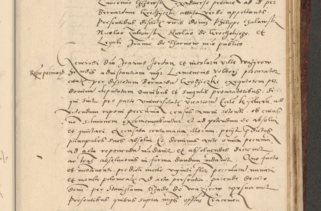 Zdjęcie nr 618 dla obiektu archiwalnego: Acta actorum causarum, sentenciarum et obligationum coram reverendo patre domino Paulo Crassowski Warscheviensi et Omnium Sanctorum preposito, canonico et officiali in spiritualibus generali Cracoviensi ad annum Domini millesimum quingentesimum quadragesimum primum, cuius indicio est quatuor decima, pontificatu (sic!) sanctissimi in Christo patris et domini nostri domini Pauli divina providencia pape tercii,, anno septimo, a die ac mense infrascriptis feliciter continuantur