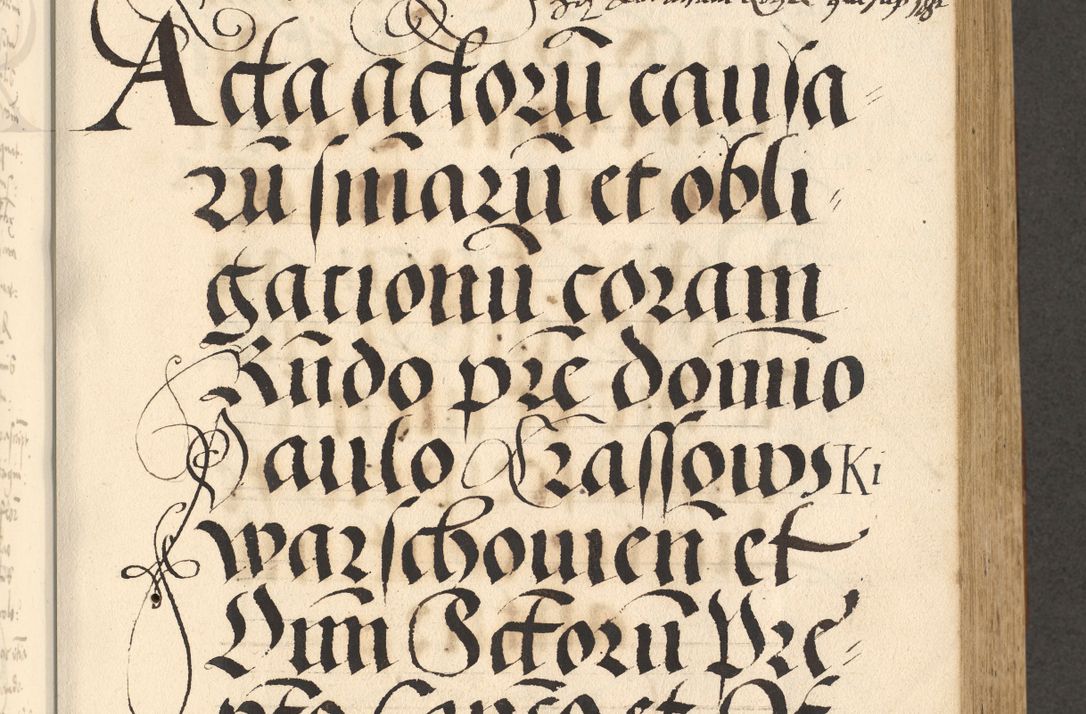 Zdjęcie nr 164 dla obiektu archiwalnego: [Acta actorum officialia coram Paula Crassowski]