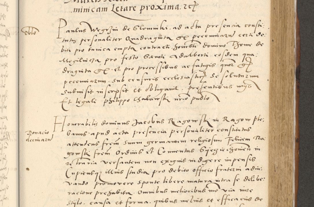 Zdjęcie nr 296 dla obiektu archiwalnego: [Acta actorum officialia coram Paula Crassowski]