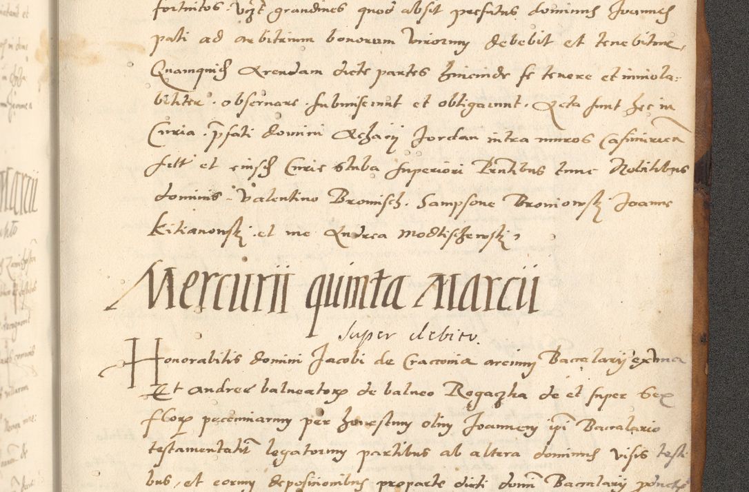 Zdjęcie nr 836 dla obiektu archiwalnego: [Acta actorum officialia coram Paula Crassowski]