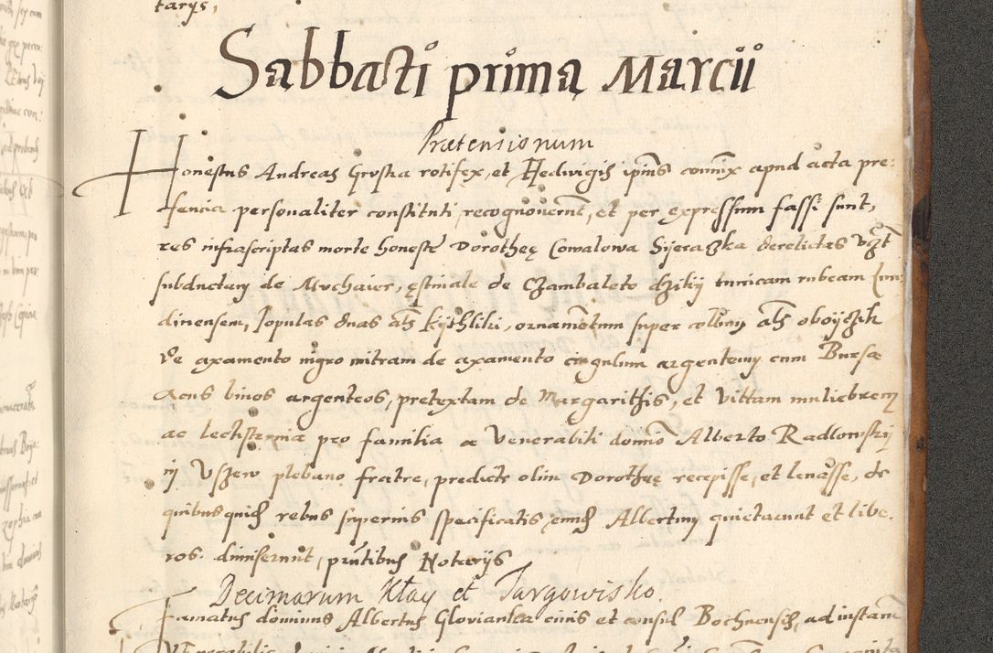 Zdjęcie nr 822 dla obiektu archiwalnego: [Acta actorum officialia coram Paula Crassowski]