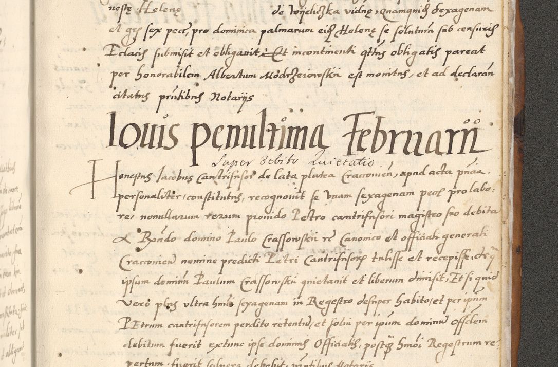 Zdjęcie nr 810 dla obiektu archiwalnego: [Acta actorum officialia coram Paula Crassowski]