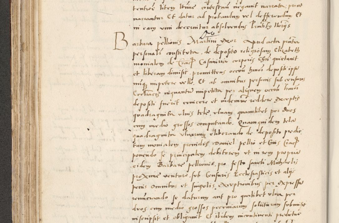 Zdjęcie nr 198 dla obiektu archiwalnego: Acta actorum causarum, sentenciarum et obligacionum coram reverendo patre domino Paulo Crassowsky Warssoviensi et Omnium Sanctorum preposito, canonico et officiali generali Cracoviensi ad annum Domini millesimum quingentesimum quadraresimum quatrum, cuius indicio est secunda pontificatus sanctissimi in Christo patris et domini nostri domini Pauli divina providencia pape tercii anno ipsius decimo, a die ac mense infrascriptis feliciter continuantur