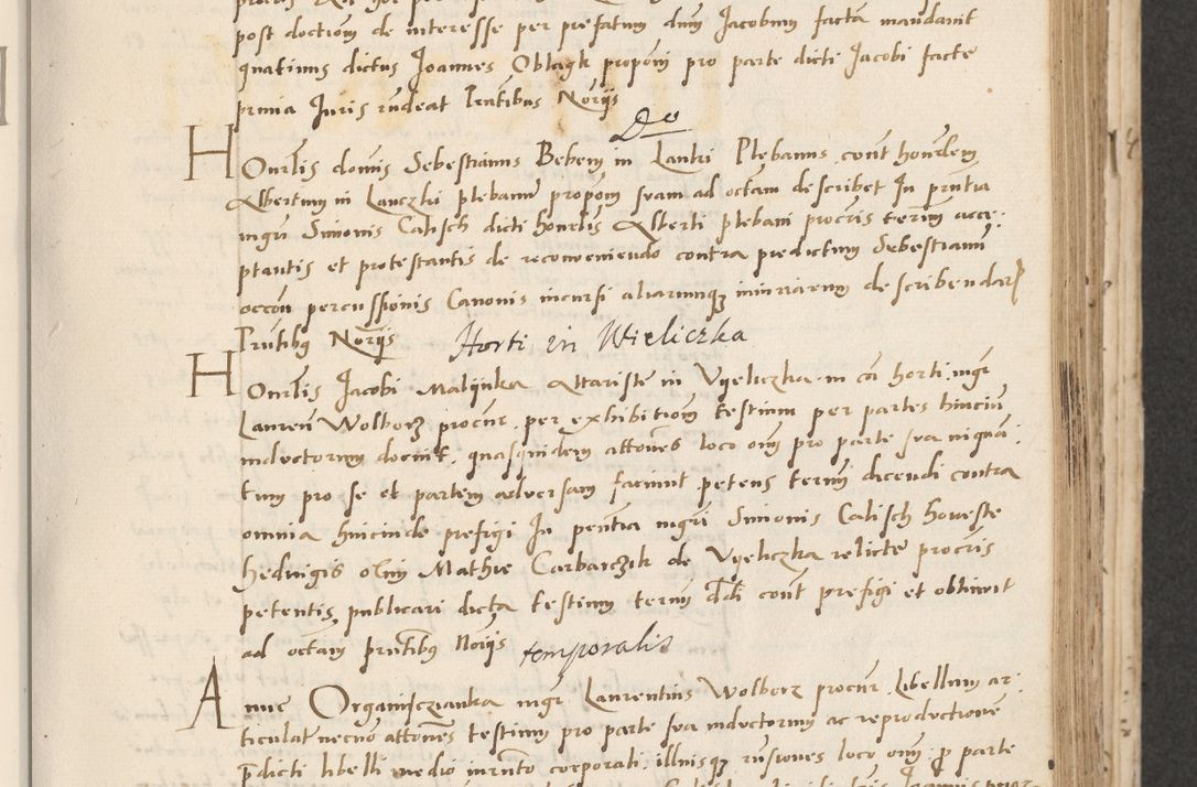 Zdjęcie nr 197 dla obiektu archiwalnego: Acta actorum causarum, sentenciarum et obligacionum coram reverendo patre domino Paulo Crassowsky Warssoviensi et Omnium Sanctorum preposito, canonico et officiali generali Cracoviensi ad annum Domini millesimum quingentesimum quadraresimum quatrum, cuius indicio est secunda pontificatus sanctissimi in Christo patris et domini nostri domini Pauli divina providencia pape tercii anno ipsius decimo, a die ac mense infrascriptis feliciter continuantur