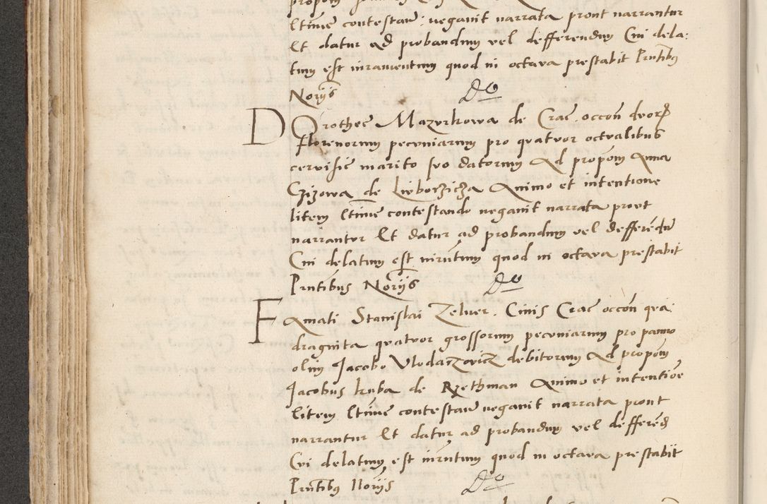 Zdjęcie nr 190 dla obiektu archiwalnego: Acta actorum causarum, sentenciarum et obligacionum coram reverendo patre domino Paulo Crassowsky Warssoviensi et Omnium Sanctorum preposito, canonico et officiali generali Cracoviensi ad annum Domini millesimum quingentesimum quadraresimum quatrum, cuius indicio est secunda pontificatus sanctissimi in Christo patris et domini nostri domini Pauli divina providencia pape tercii anno ipsius decimo, a die ac mense infrascriptis feliciter continuantur