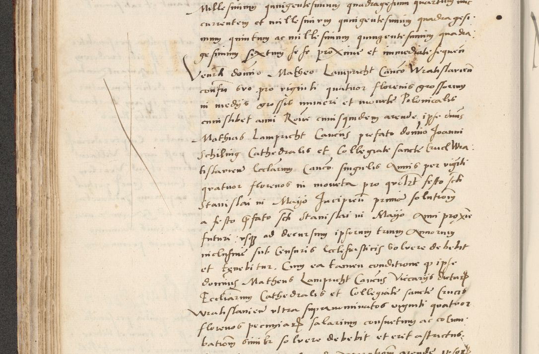 Zdjęcie nr 186 dla obiektu archiwalnego: Acta actorum causarum, sentenciarum et obligacionum coram reverendo patre domino Paulo Crassowsky Warssoviensi et Omnium Sanctorum preposito, canonico et officiali generali Cracoviensi ad annum Domini millesimum quingentesimum quadraresimum quatrum, cuius indicio est secunda pontificatus sanctissimi in Christo patris et domini nostri domini Pauli divina providencia pape tercii anno ipsius decimo, a die ac mense infrascriptis feliciter continuantur