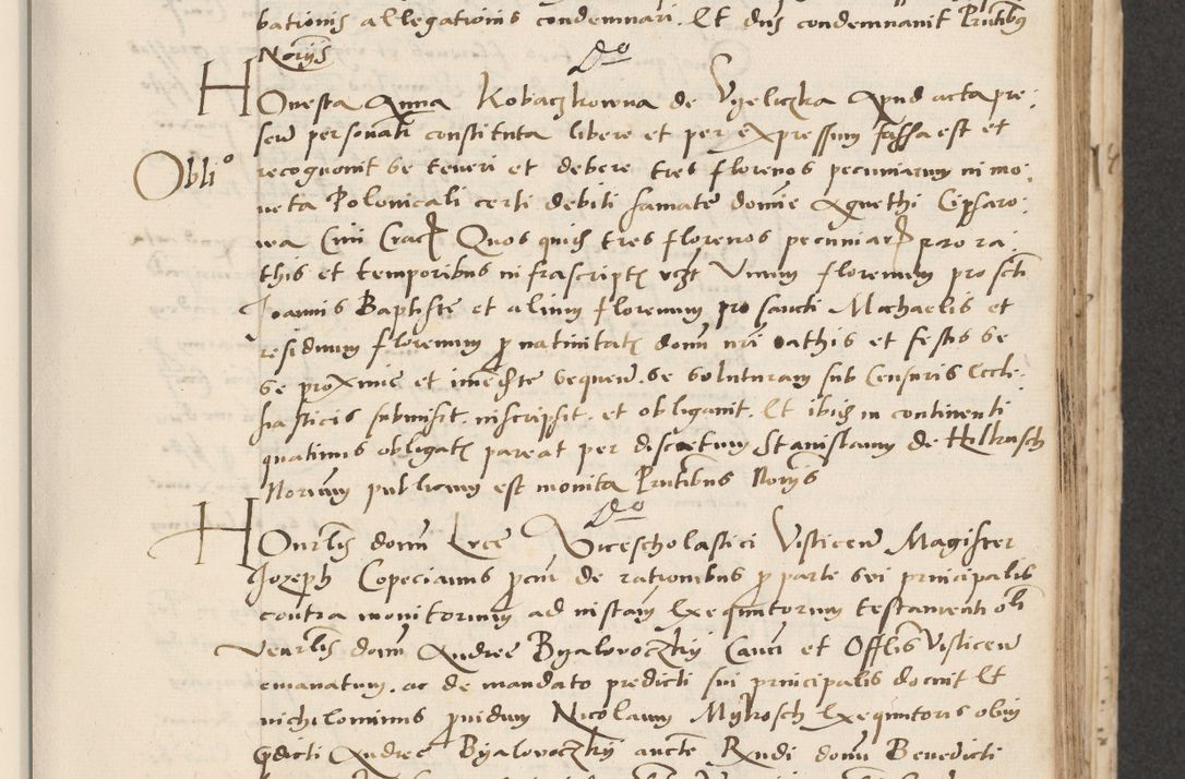 Zdjęcie nr 183 dla obiektu archiwalnego: Acta actorum causarum, sentenciarum et obligacionum coram reverendo patre domino Paulo Crassowsky Warssoviensi et Omnium Sanctorum preposito, canonico et officiali generali Cracoviensi ad annum Domini millesimum quingentesimum quadraresimum quatrum, cuius indicio est secunda pontificatus sanctissimi in Christo patris et domini nostri domini Pauli divina providencia pape tercii anno ipsius decimo, a die ac mense infrascriptis feliciter continuantur