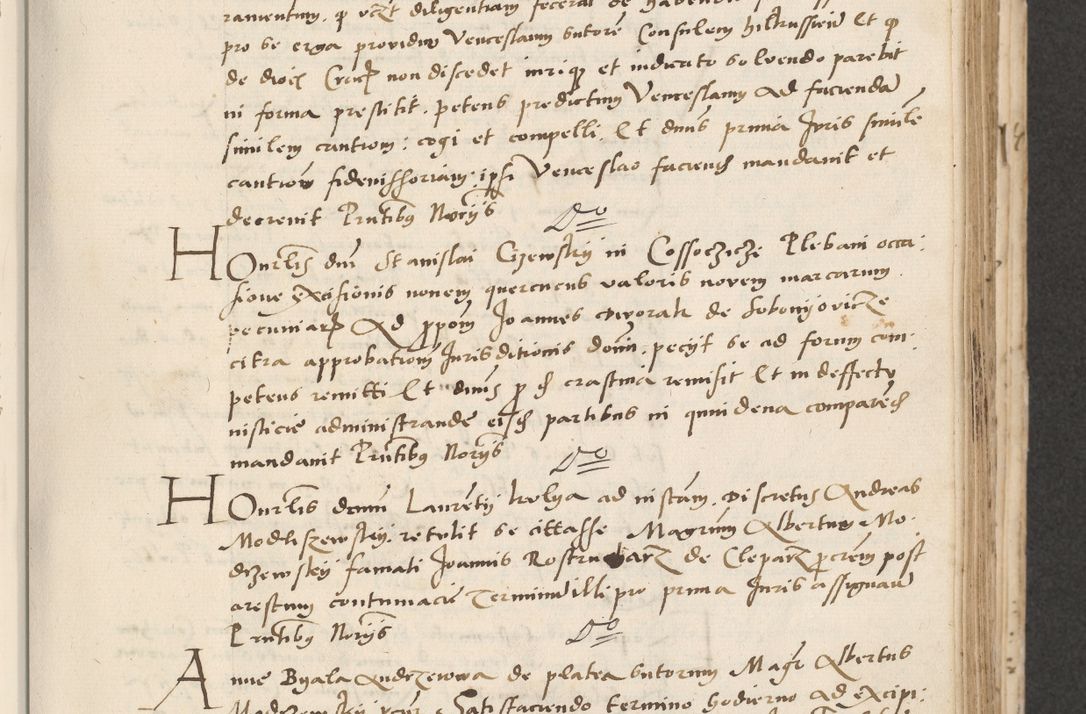 Zdjęcie nr 175 dla obiektu archiwalnego: Acta actorum causarum, sentenciarum et obligacionum coram reverendo patre domino Paulo Crassowsky Warssoviensi et Omnium Sanctorum preposito, canonico et officiali generali Cracoviensi ad annum Domini millesimum quingentesimum quadraresimum quatrum, cuius indicio est secunda pontificatus sanctissimi in Christo patris et domini nostri domini Pauli divina providencia pape tercii anno ipsius decimo, a die ac mense infrascriptis feliciter continuantur