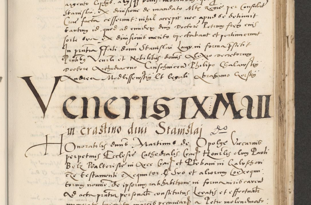 Zdjęcie nr 171 dla obiektu archiwalnego: Acta actorum causarum, sentenciarum et obligacionum coram reverendo patre domino Paulo Crassowsky Warssoviensi et Omnium Sanctorum preposito, canonico et officiali generali Cracoviensi ad annum Domini millesimum quingentesimum quadraresimum quatrum, cuius indicio est secunda pontificatus sanctissimi in Christo patris et domini nostri domini Pauli divina providencia pape tercii anno ipsius decimo, a die ac mense infrascriptis feliciter continuantur