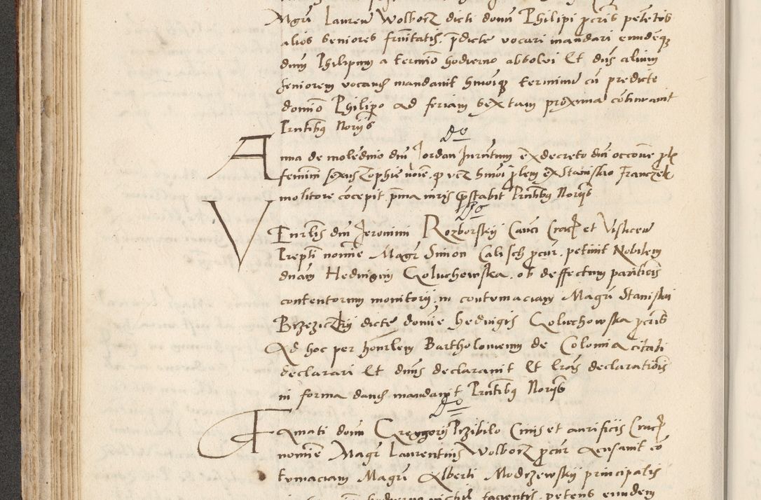 Zdjęcie nr 164 dla obiektu archiwalnego: Acta actorum causarum, sentenciarum et obligacionum coram reverendo patre domino Paulo Crassowsky Warssoviensi et Omnium Sanctorum preposito, canonico et officiali generali Cracoviensi ad annum Domini millesimum quingentesimum quadraresimum quatrum, cuius indicio est secunda pontificatus sanctissimi in Christo patris et domini nostri domini Pauli divina providencia pape tercii anno ipsius decimo, a die ac mense infrascriptis feliciter continuantur