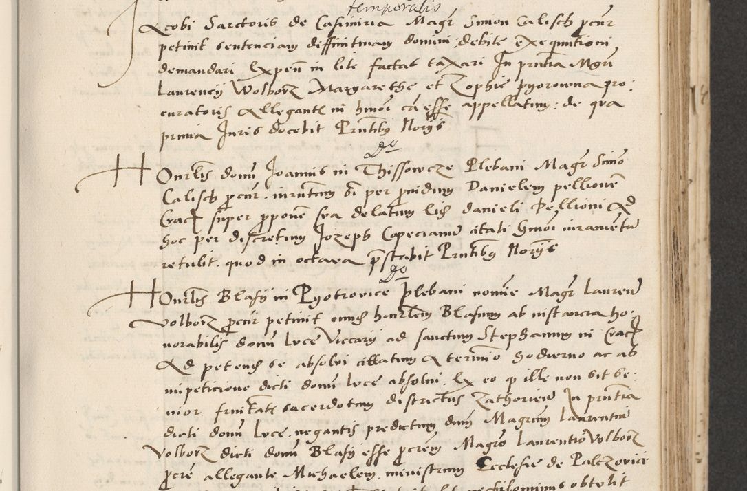 Zdjęcie nr 163 dla obiektu archiwalnego: Acta actorum causarum, sentenciarum et obligacionum coram reverendo patre domino Paulo Crassowsky Warssoviensi et Omnium Sanctorum preposito, canonico et officiali generali Cracoviensi ad annum Domini millesimum quingentesimum quadraresimum quatrum, cuius indicio est secunda pontificatus sanctissimi in Christo patris et domini nostri domini Pauli divina providencia pape tercii anno ipsius decimo, a die ac mense infrascriptis feliciter continuantur