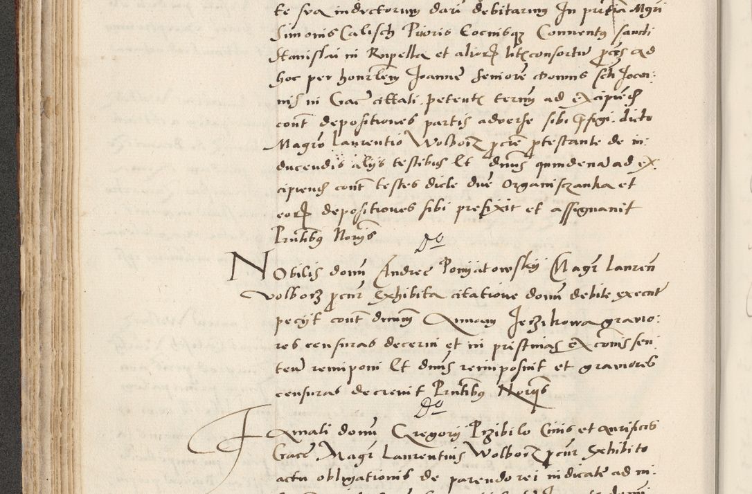 Zdjęcie nr 160 dla obiektu archiwalnego: Acta actorum causarum, sentenciarum et obligacionum coram reverendo patre domino Paulo Crassowsky Warssoviensi et Omnium Sanctorum preposito, canonico et officiali generali Cracoviensi ad annum Domini millesimum quingentesimum quadraresimum quatrum, cuius indicio est secunda pontificatus sanctissimi in Christo patris et domini nostri domini Pauli divina providencia pape tercii anno ipsius decimo, a die ac mense infrascriptis feliciter continuantur