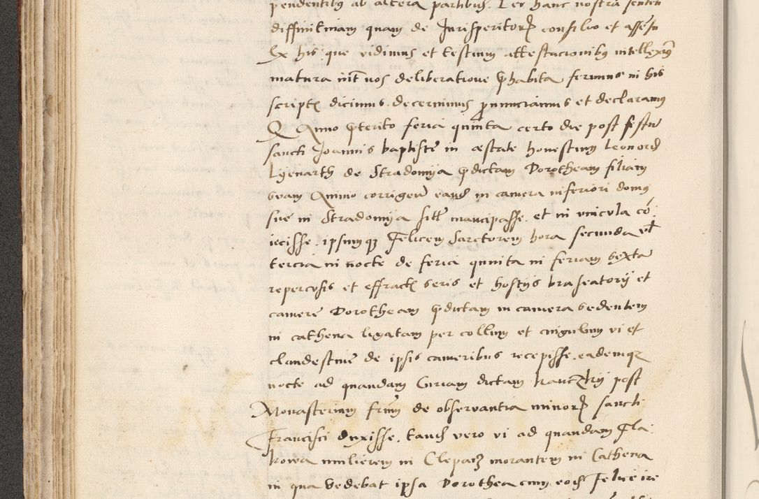 Zdjęcie nr 156 dla obiektu archiwalnego: Acta actorum causarum, sentenciarum et obligacionum coram reverendo patre domino Paulo Crassowsky Warssoviensi et Omnium Sanctorum preposito, canonico et officiali generali Cracoviensi ad annum Domini millesimum quingentesimum quadraresimum quatrum, cuius indicio est secunda pontificatus sanctissimi in Christo patris et domini nostri domini Pauli divina providencia pape tercii anno ipsius decimo, a die ac mense infrascriptis feliciter continuantur