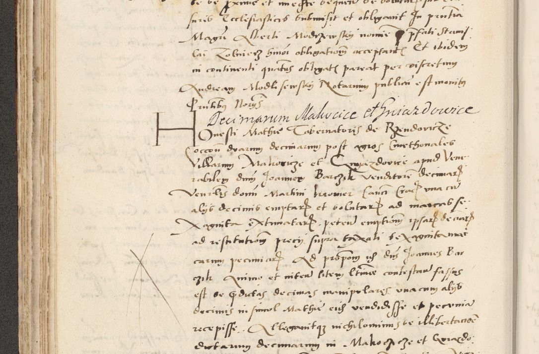 Zdjęcie nr 146 dla obiektu archiwalnego: Acta actorum causarum, sentenciarum et obligacionum coram reverendo patre domino Paulo Crassowsky Warssoviensi et Omnium Sanctorum preposito, canonico et officiali generali Cracoviensi ad annum Domini millesimum quingentesimum quadraresimum quatrum, cuius indicio est secunda pontificatus sanctissimi in Christo patris et domini nostri domini Pauli divina providencia pape tercii anno ipsius decimo, a die ac mense infrascriptis feliciter continuantur