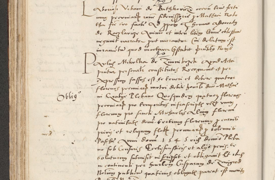 Zdjęcie nr 144 dla obiektu archiwalnego: Acta actorum causarum, sentenciarum et obligacionum coram reverendo patre domino Paulo Crassowsky Warssoviensi et Omnium Sanctorum preposito, canonico et officiali generali Cracoviensi ad annum Domini millesimum quingentesimum quadraresimum quatrum, cuius indicio est secunda pontificatus sanctissimi in Christo patris et domini nostri domini Pauli divina providencia pape tercii anno ipsius decimo, a die ac mense infrascriptis feliciter continuantur