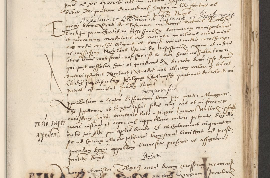 Zdjęcie nr 139 dla obiektu archiwalnego: Acta actorum causarum, sentenciarum et obligacionum coram reverendo patre domino Paulo Crassowsky Warssoviensi et Omnium Sanctorum preposito, canonico et officiali generali Cracoviensi ad annum Domini millesimum quingentesimum quadraresimum quatrum, cuius indicio est secunda pontificatus sanctissimi in Christo patris et domini nostri domini Pauli divina providencia pape tercii anno ipsius decimo, a die ac mense infrascriptis feliciter continuantur