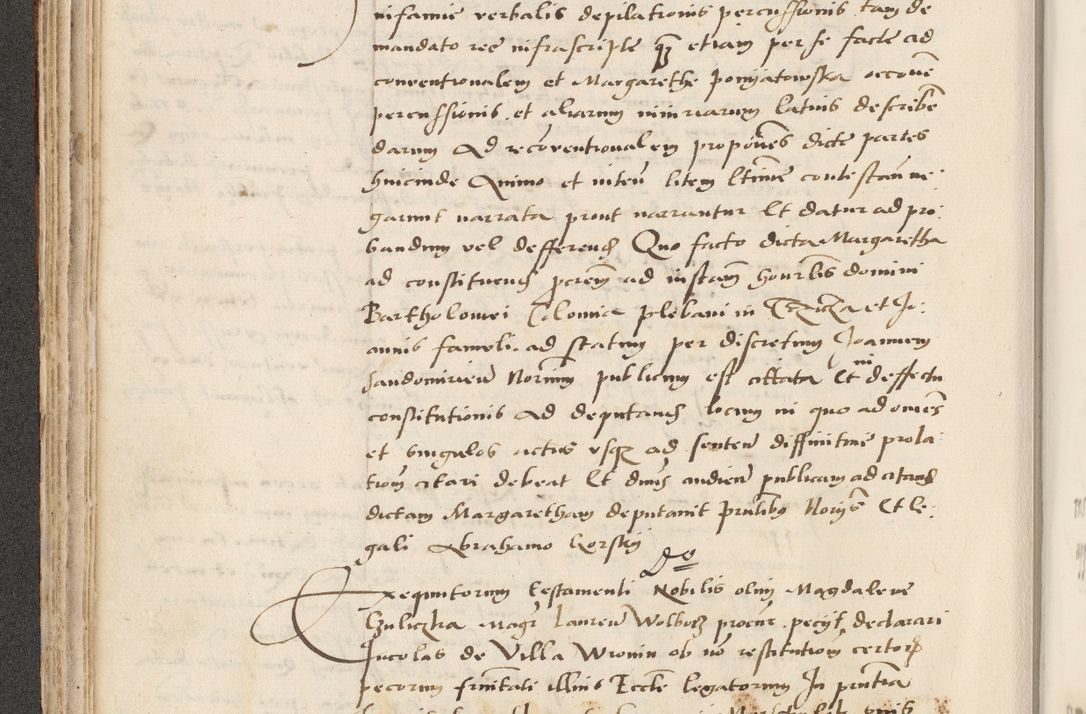 Zdjęcie nr 138 dla obiektu archiwalnego: Acta actorum causarum, sentenciarum et obligacionum coram reverendo patre domino Paulo Crassowsky Warssoviensi et Omnium Sanctorum preposito, canonico et officiali generali Cracoviensi ad annum Domini millesimum quingentesimum quadraresimum quatrum, cuius indicio est secunda pontificatus sanctissimi in Christo patris et domini nostri domini Pauli divina providencia pape tercii anno ipsius decimo, a die ac mense infrascriptis feliciter continuantur