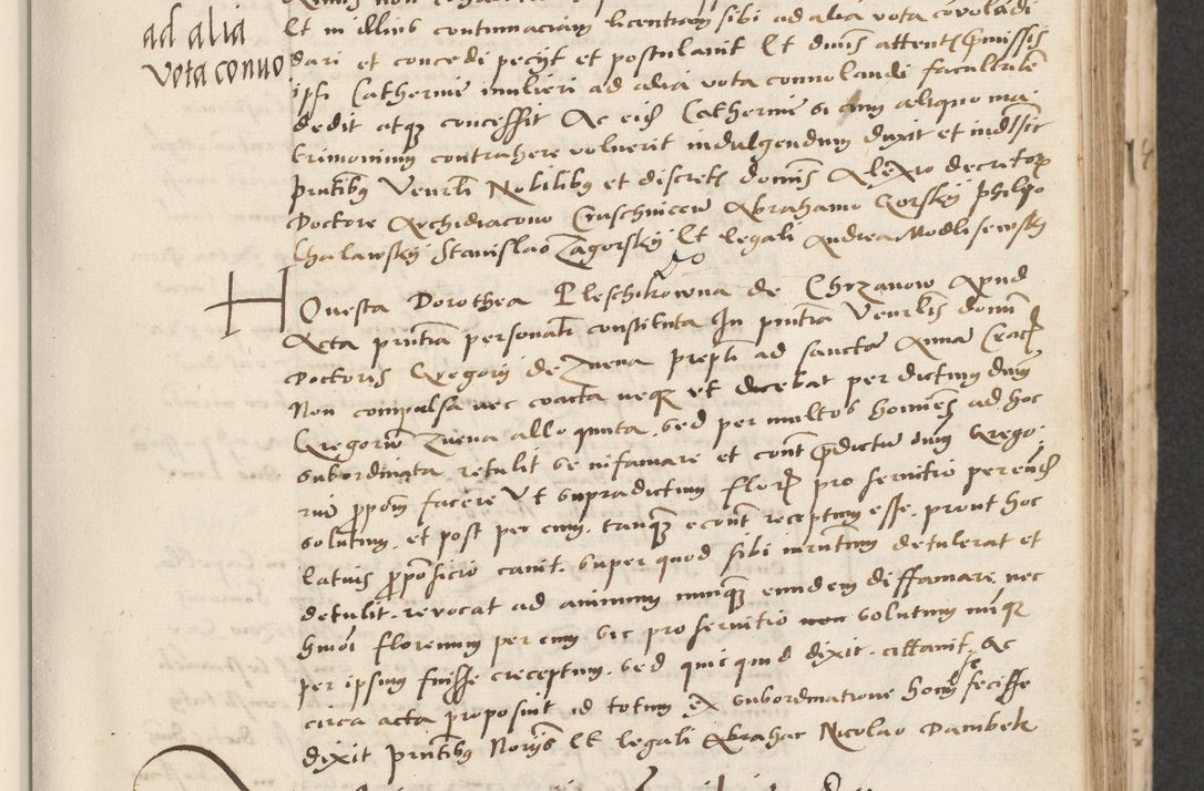 Zdjęcie nr 133 dla obiektu archiwalnego: Acta actorum causarum, sentenciarum et obligacionum coram reverendo patre domino Paulo Crassowsky Warssoviensi et Omnium Sanctorum preposito, canonico et officiali generali Cracoviensi ad annum Domini millesimum quingentesimum quadraresimum quatrum, cuius indicio est secunda pontificatus sanctissimi in Christo patris et domini nostri domini Pauli divina providencia pape tercii anno ipsius decimo, a die ac mense infrascriptis feliciter continuantur