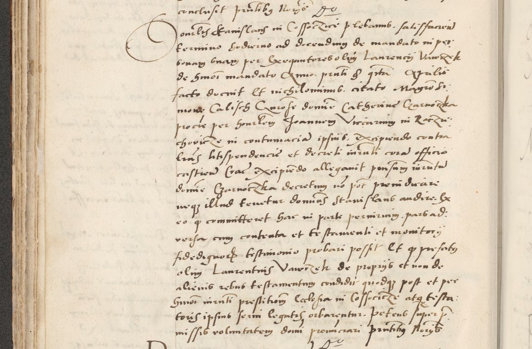 Zdjęcie nr 130 dla obiektu archiwalnego: Acta actorum causarum, sentenciarum et obligacionum coram reverendo patre domino Paulo Crassowsky Warssoviensi et Omnium Sanctorum preposito, canonico et officiali generali Cracoviensi ad annum Domini millesimum quingentesimum quadraresimum quatrum, cuius indicio est secunda pontificatus sanctissimi in Christo patris et domini nostri domini Pauli divina providencia pape tercii anno ipsius decimo, a die ac mense infrascriptis feliciter continuantur