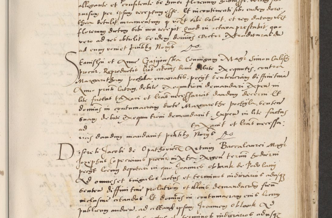 Zdjęcie nr 129 dla obiektu archiwalnego: Acta actorum causarum, sentenciarum et obligacionum coram reverendo patre domino Paulo Crassowsky Warssoviensi et Omnium Sanctorum preposito, canonico et officiali generali Cracoviensi ad annum Domini millesimum quingentesimum quadraresimum quatrum, cuius indicio est secunda pontificatus sanctissimi in Christo patris et domini nostri domini Pauli divina providencia pape tercii anno ipsius decimo, a die ac mense infrascriptis feliciter continuantur